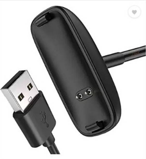 TECHGEAR Charger for Fitbit Inspire 2 Fitbit Ace 3 USB Charging Dock Black Charging Pad Charging Pad