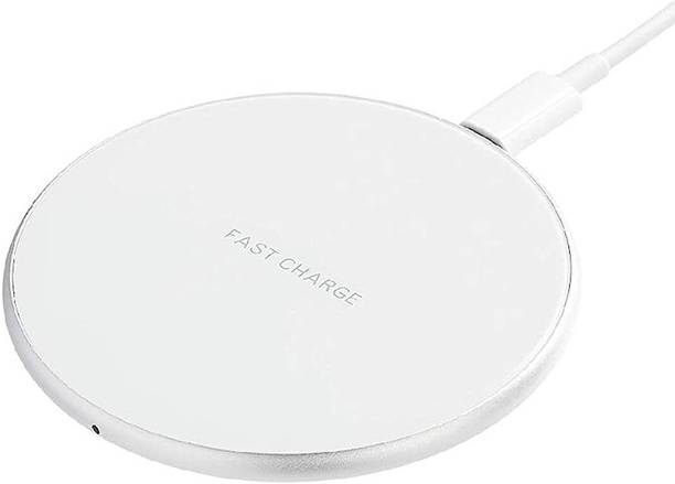 NANDI MART Wireless Charger | 10W Wireless Fast Charging Pad (White) Charging Pad