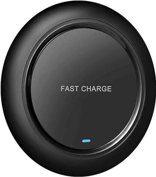 X88 Pro Cokoeye Wireless Round Charger Black Pack of 2 |Slim |Portable|Fast Charging Pad Charging Pad