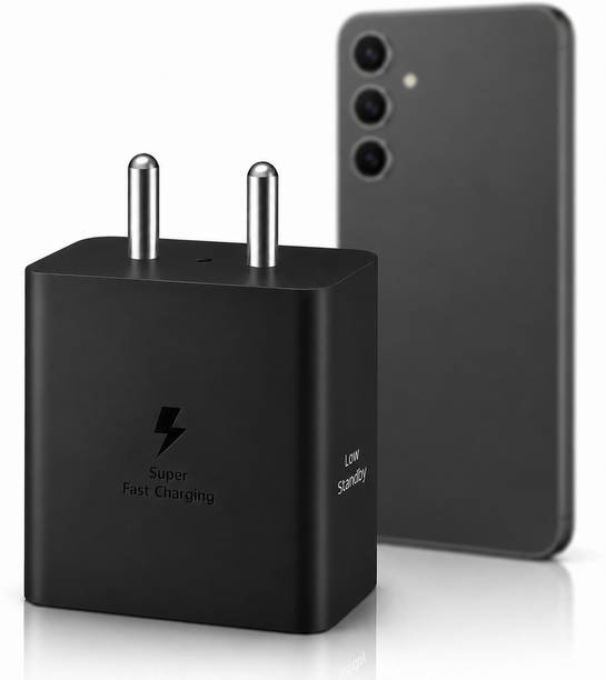 Zybux Samsung 45W Type-C Original Superfast Galaxy A9 5G Tab Charging Adapter Charging Pad
