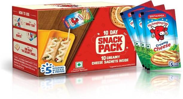 Britannia The Laughing Cow Creamy sachets Processed cheese Spread