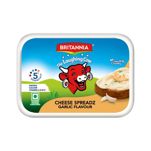 Britannia The Laughing Cow Garlic Processed Cheese Spread