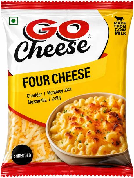 Go Mozzarella and Cheddar Four Cheese Shredded