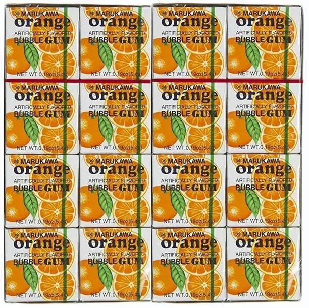 marukawa Bubble Gum | Refreshing Orange Flavor Chewing Gum