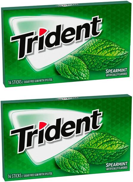 SurpriseForU TRIDENT SPEARMINT Flavor Imported Premium Chewing Gum SPEARMINT Chewing Gum