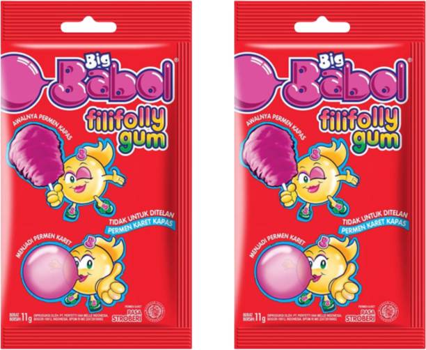 Perfetti Van Melle Big Babol FillyFolly Strawberry Chewing Gum