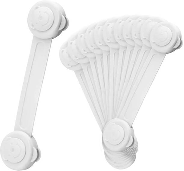 StarAndDaisy Baby Safety Furniture Locks, On-Off Button for Fridge, Drawers, Cupboards Child Safety Strap Lock