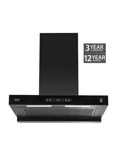 Hindware DARCIA BLDC 90CM 1500CMH; ENERGY EFFICENT MOTOR WITH MOTION SENSOR (YEAR 2025) 1500 CMH 90 cm Auto Clean Chimney