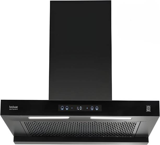 Hindware DARCIA BLDC 75CM 1500CMH; ENERGY EFFICENT MOTOR WITH MOTION SENSOR (YEAR 2025) 1500 CMH 75 cm Auto Clean Chimney