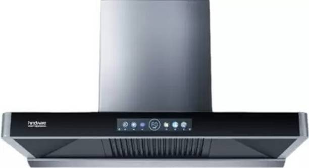 Hindware Marcella 90 CM | MaxX Suction 1700 m³/hr* | BLDC Motor | Auto Clean Wall Mounted Grey 1700 CMH Chimney