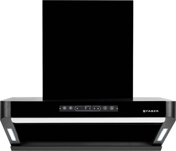 FABER HOOD PINNACLE FL HC BK 60 Auto Clean Wall Mounted Black 1500 CMH Chimney