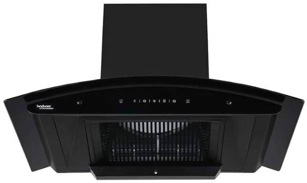 Hindware Celesia Blk Autoclean 90IN Auto Clean Ceiling Mounted Black 1500 CMH Chimney