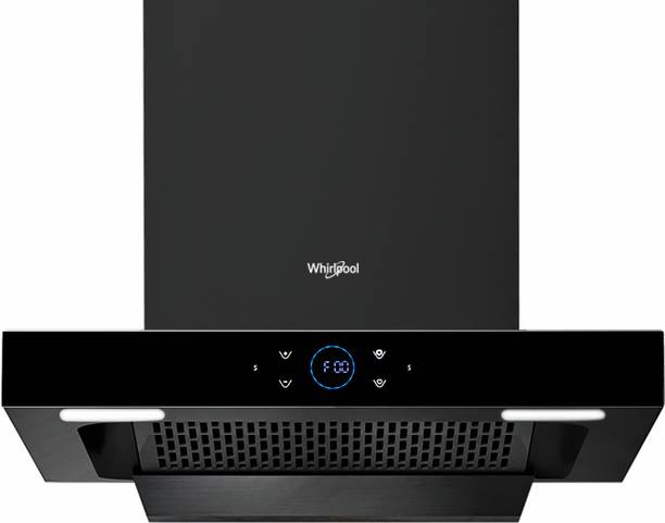 Whirlpool SMARTSENSE ZEN TAFL 60 HAC BLDC BK HOOD Auto Clean Wall Mounted Chimney (Black 1425 CMH)