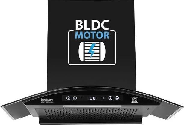 Hindware Smart Appliances Ripple Neo BLDC 75 IN 1400 CMH 75 cm | Curved | Filterless | Touch Control | Motion Sensor | Energy Efficient LED Light | Powerful Suction | Auto Clean Chimney