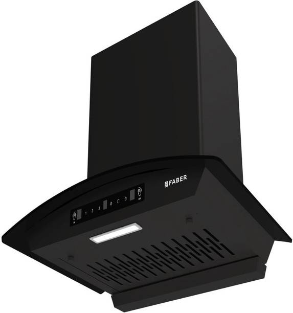 FABER HOOD VENICE IN HC SC FL BK 60 Auto Clean Wall Mounted Black 1200 CMH Chimney