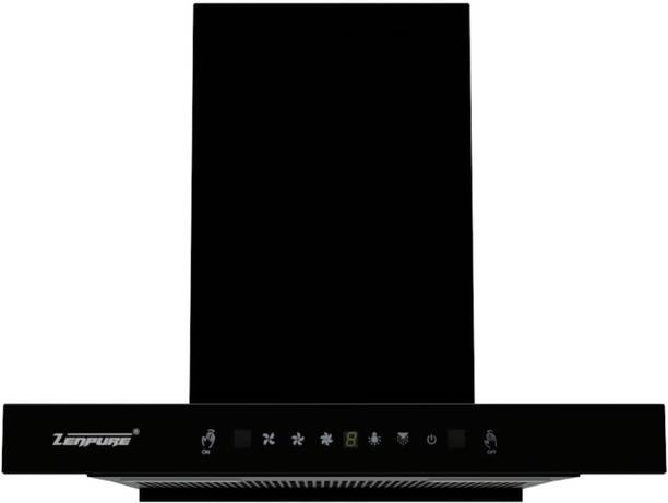 ZENPURE Hella 60cm. Auto Clean Wall Mounted Black 1350 CMH Chimney