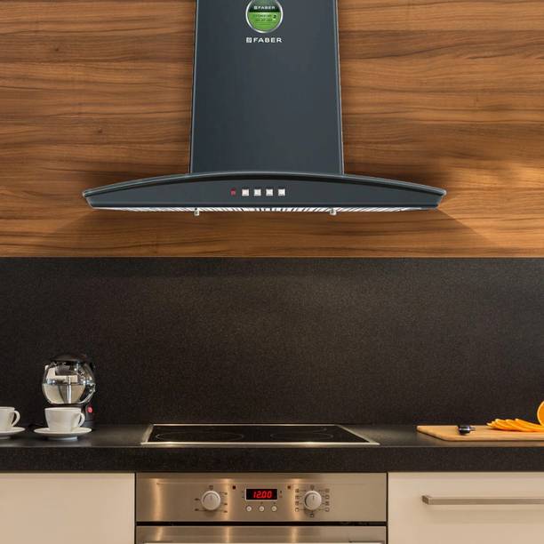 FABER Hood Tratto Plus BK LTW 60 (110.0330.304) Wall Mounted Black 1000 CMH Chimney