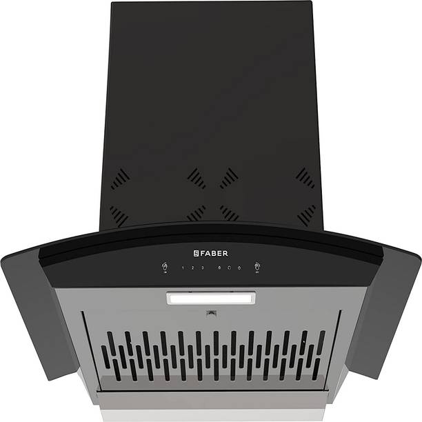 FABER HOOD EVEREST 3D IN HC SC FL LG 60 Auto Clean Wall Mounted Black 1250 CMH Chimney