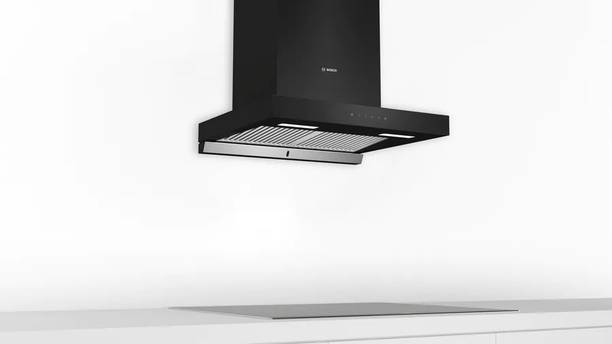 BOSCH DWBA68G60I Auto Clean Wall Mounted Chimney  (Black 950 CMH)