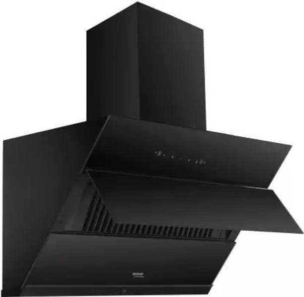 Hindware Greta Neo Autoclean 90 Auto Clean Wall Mounted Black 1350 CMH Chimney