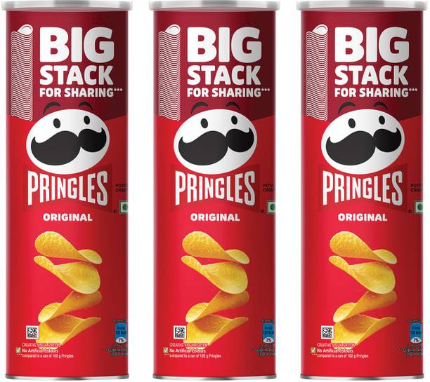 Pringles Original Potato Chips, Classic Salted Flavor Potato Chips Chips