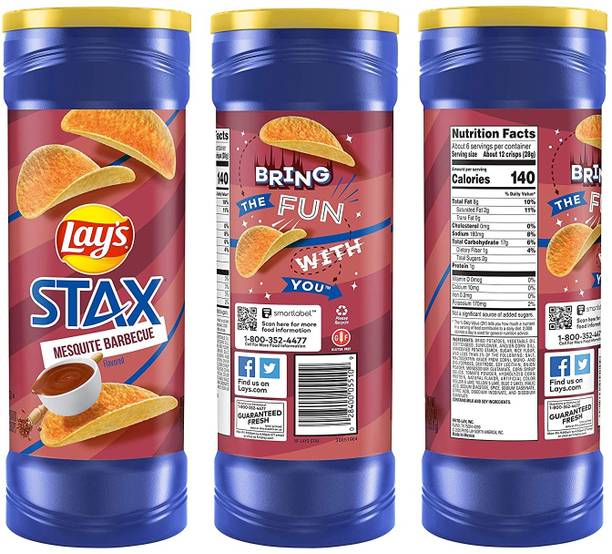 Lay's Stax Mesquite Barbecue (IMPORTED FROM USA) Chips