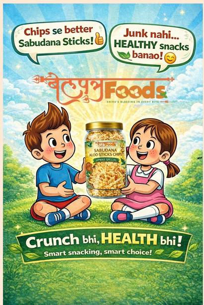 BELPATRA FOODS Tasty KurKure Sabudana Aloo Chakli – Ready-to-Fry! Potato Chakli Chips