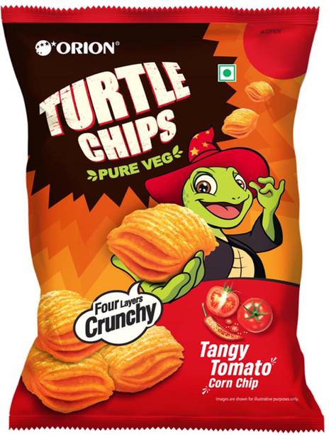 ORION Turtle Tangy Tomato - 100% Veg Party Snack Chips