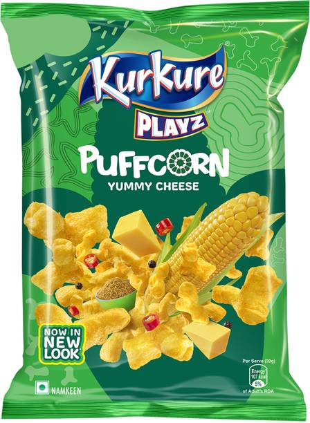 KURKURE Playz Puffcorn, Yummy Cheese Puffcorn