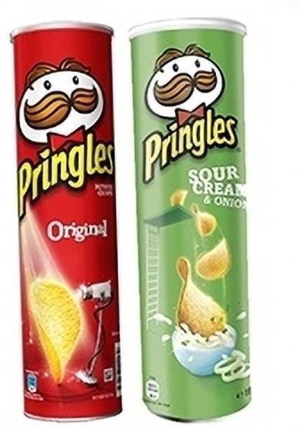 Pringles Original & Sour Cream Combo pack Chips
