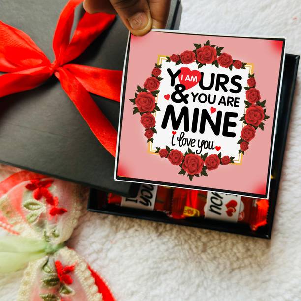 DAULLURING I'm Your & You are mine Special Chocolate gift box Greeting Card Gift Set Paper Gift Box
