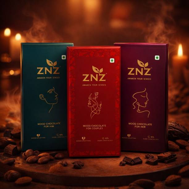 ZNZ Couple mood chocolate | Best Gift combo pack for men & women (pack of 3) Bars