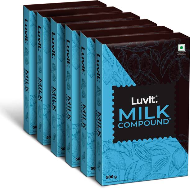 LuvIt Cocoa Crush - Milk Compound Bars | Perfect for Baking,Frosting, Chocolate Making Bars