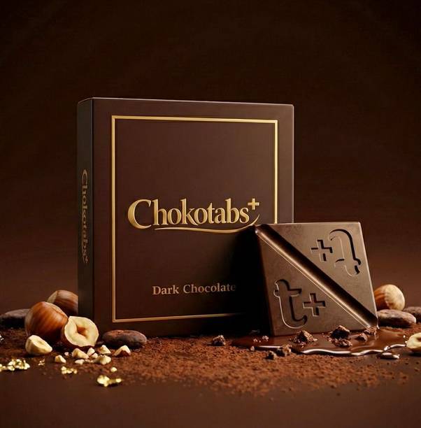 Chokotabs+ Tabs Chocolate for Couples | Dark Mood Chocolate For Romance Men & Women Bars