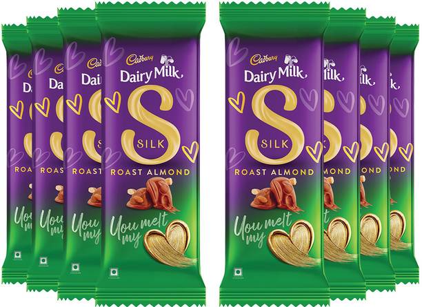 Cadbury Dairy Milk Silk Roast Almond Valentine's Gift Pack Chocolate Bars