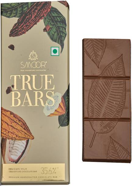 Smoor True Bar Premium Belgian Milk Chocolate Bar |33.6% Cocoa Couverture Bars