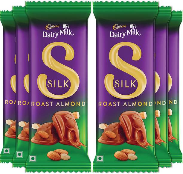 Cadbury Dairy Milk Silk Roast Almond Chocolate Bars