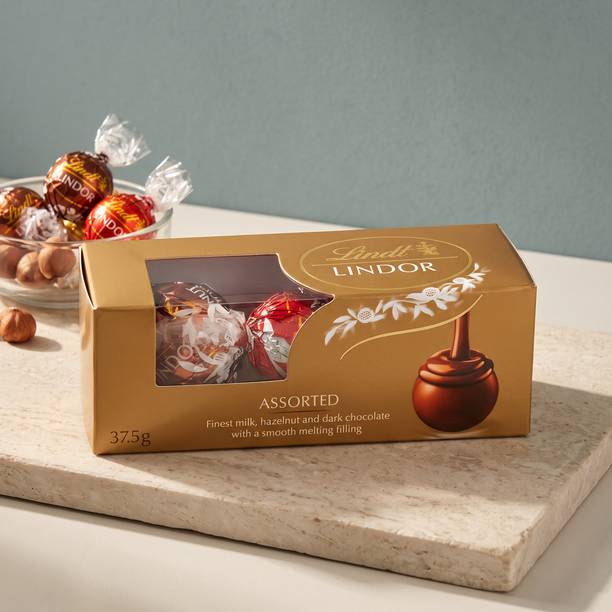 LINDT Lindor Assorted Trio Chocolate Truffles Gift Pack