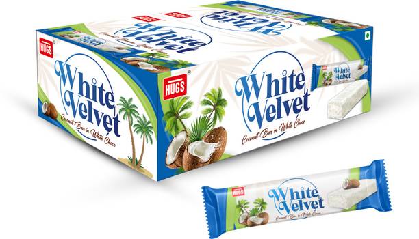 HUGS White Velvet Coconut Chocolate Gift Box | Delicious White Chocolate Coconut Bars
