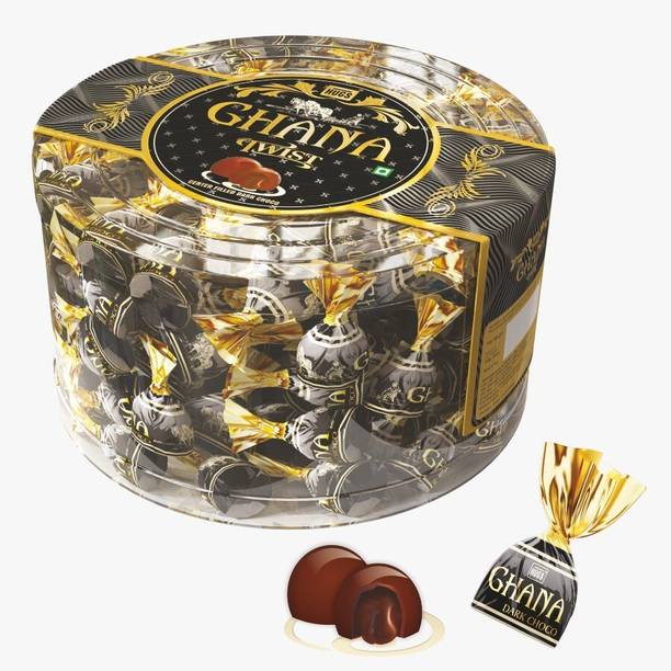 HUGS Ghana Twist Dark Chocolate | Rakhi Gift for Brother & Sister | Rakhi Chocolate Hamper Fudge