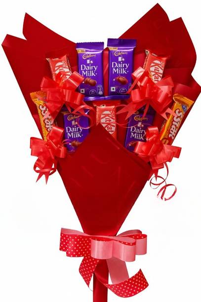Cadbury Dairy Milk chocolate bouquet Chocolates Gift Hamper|gift for birthday,Valentina Bars