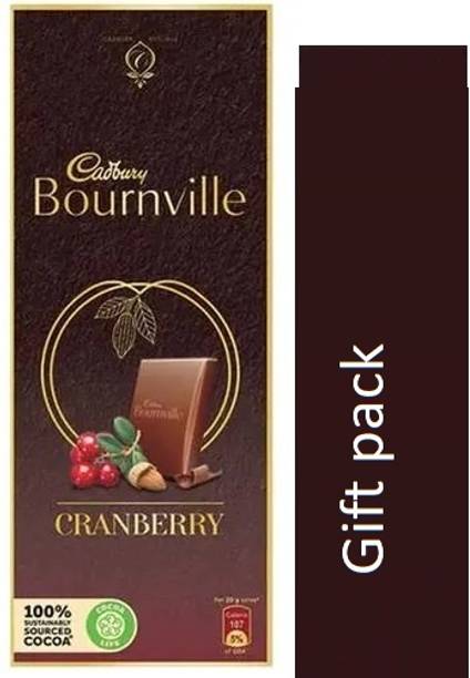 Cadbury Bournville Cranberry Dark Chocolate Bar rakhi gift for sister chocolate Bar Gift Pack