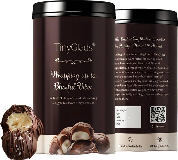 TinyGlads Tropical Coconut Truffles Jar, 250 Grams Truffles