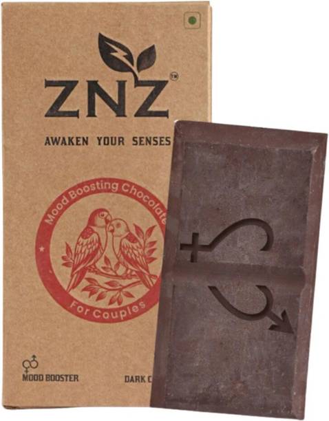 znz Dark Chocolate for Couples | Mood Uplifting Chocolate for Men and Women