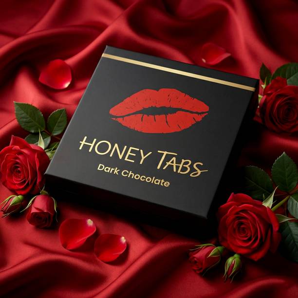 Honey Tabs Chocolate for Couples | Tabs Dark Mood Chocolates for Romance Men & Women Love Bars