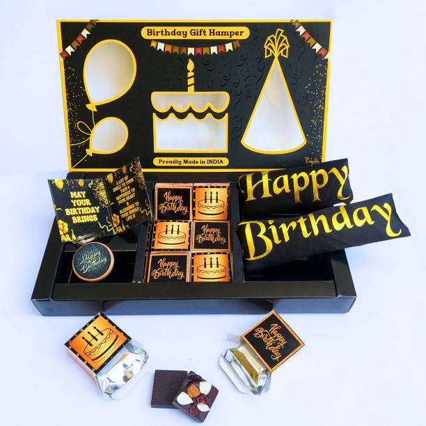 Expelite Birthday Chocolate Keyring Chain Greeting card Sash Gift Hamper Pack Combo Gifts Assorted Gift Box