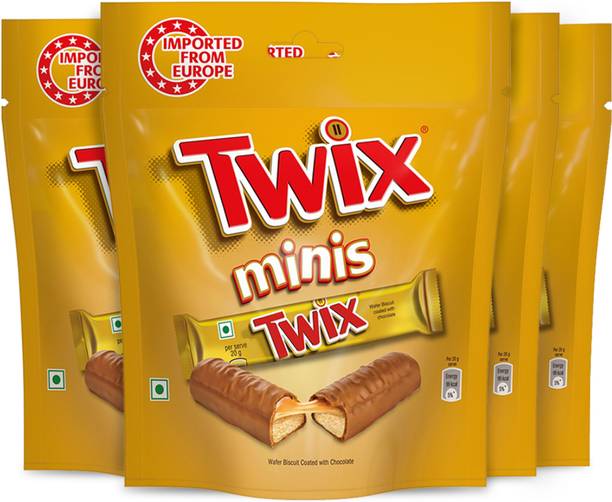 Twix Minis Cookie Caramel Chocolate Pack Bars