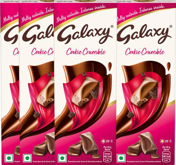 GALAXY Cookie Crumble Chocolate Bar Loaded With Cookie Crumbles Bars