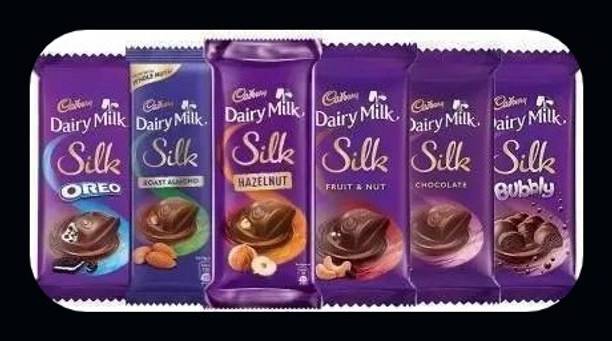 Cadbury Dairy Milk Silk Chocolates Combo PACK OF 6-A Bars