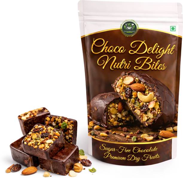 HEALTHY CRAVE CUISINE Choco Delight Nutri Bite – Sugar-Free Chocolate with Dry Fruits Bites